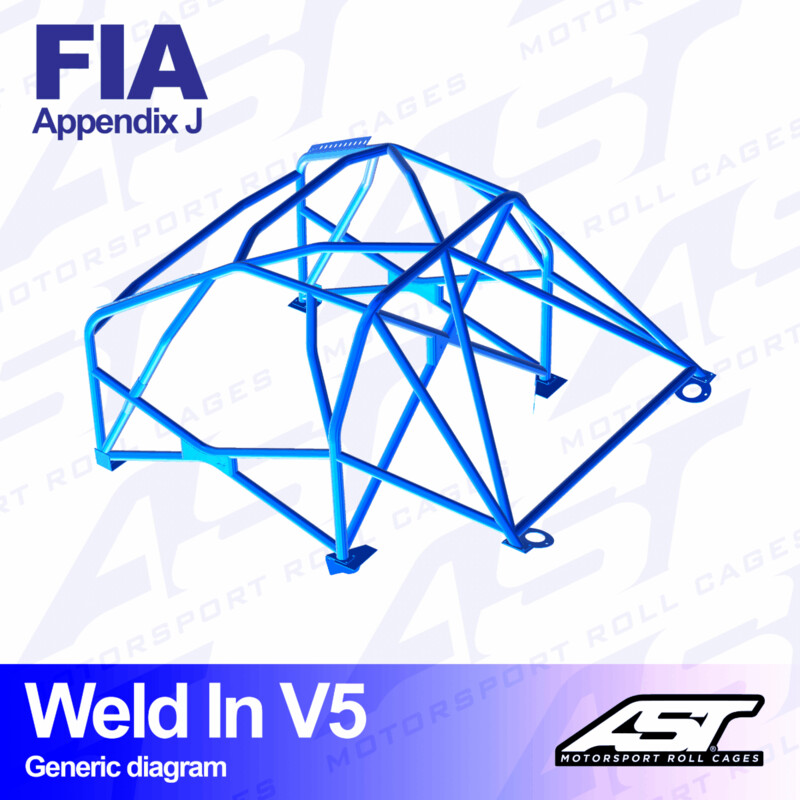 AST Rollcages V5 Weld-In 8-Point Roll Cage for Citroen Xsara - FIA