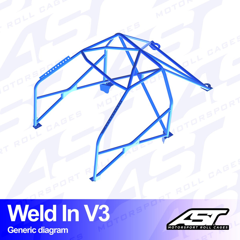 AST Rollcages V3 Weld-In 8-Point Roll Cage for Mazda MX-5 NA
