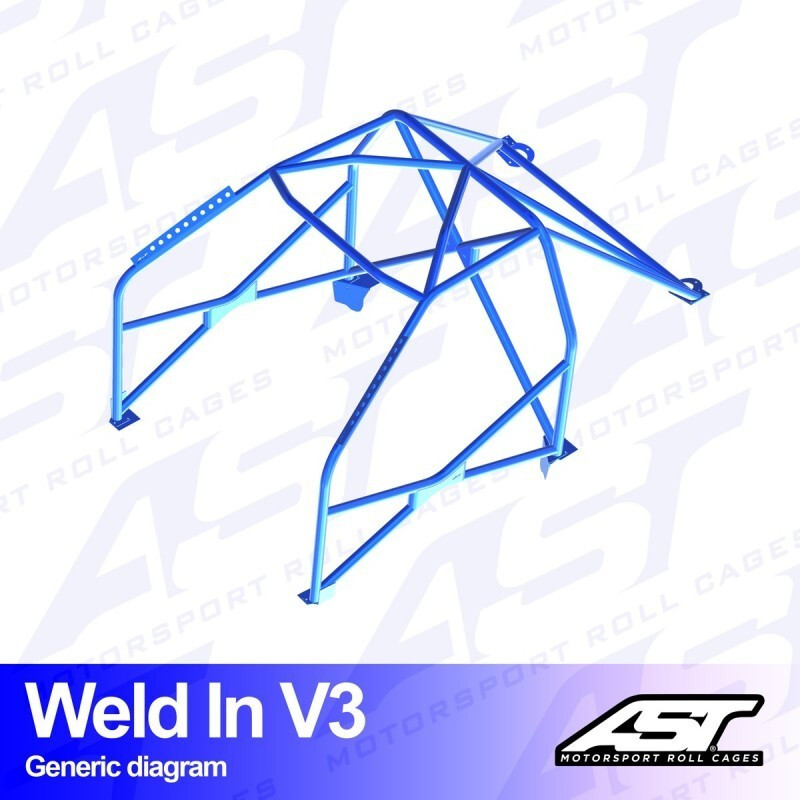 AST Rollcages V3 Weld-In 8-Point Roll Cage for Seat Leon 1P