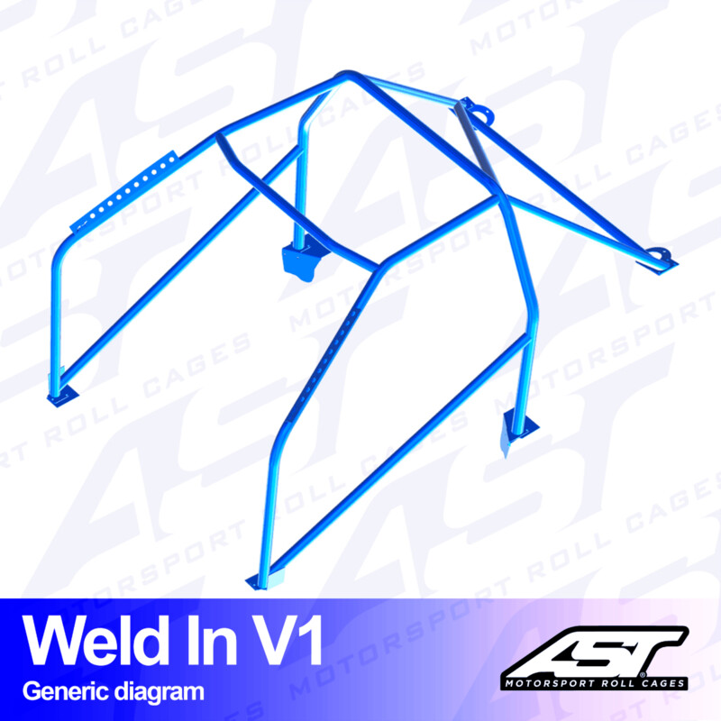 AST Rollcages V1 Weld-In 8-Point Roll Cage for Audi S4 B5 Avant (Quattro) - FIA