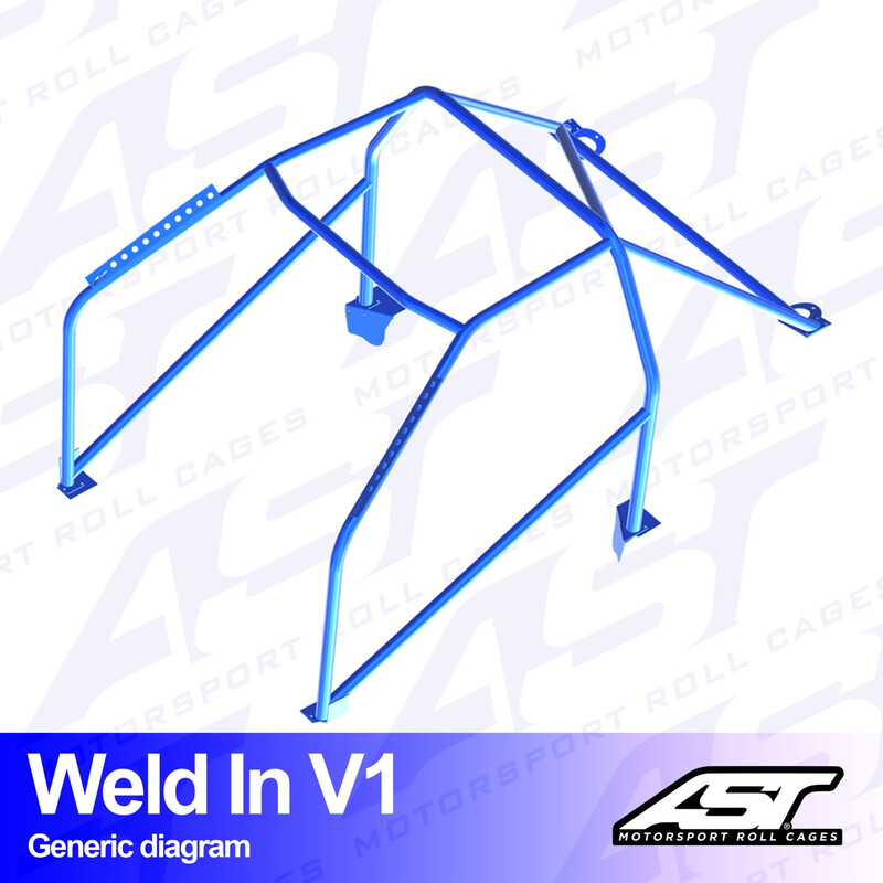 AST Rollcages V1 Weld-In 8-Point Roll Cage for BMW E46 Coupe
