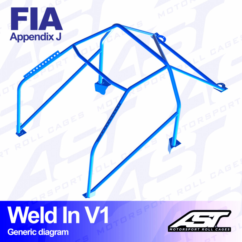 AST Rollcages V1 Weld-In 8-Point Roll Cage for Citroen Xsara - FIA