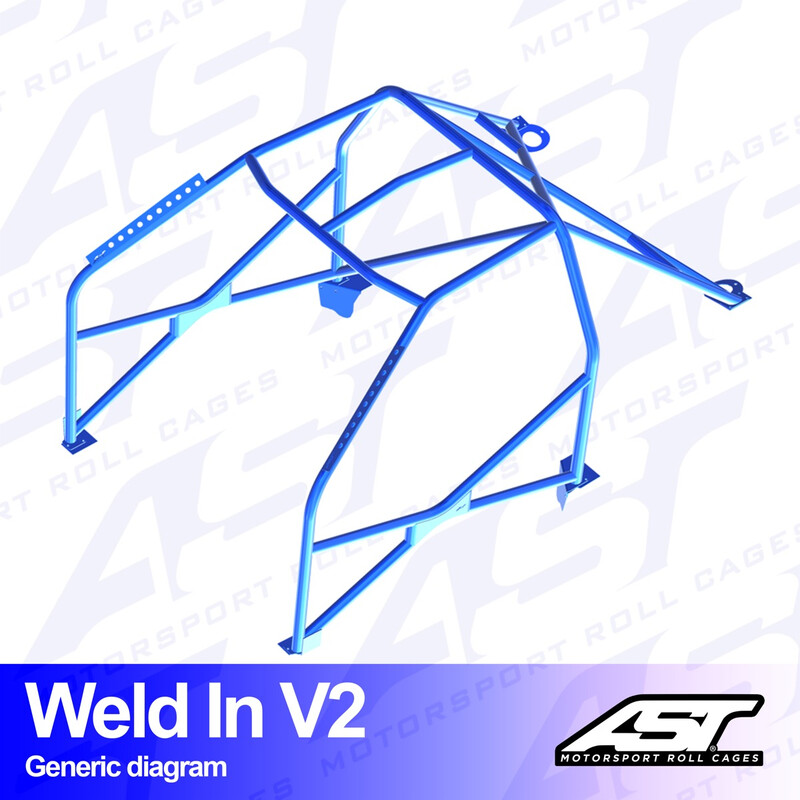 AST Rollcages V2 Weld-In 8-Point Roll Cage for Suzuki Swift (ZC32S)
