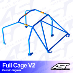AST Rollcages V2 Bolt-In 6-Point Roll Cage for Mazda MX-3