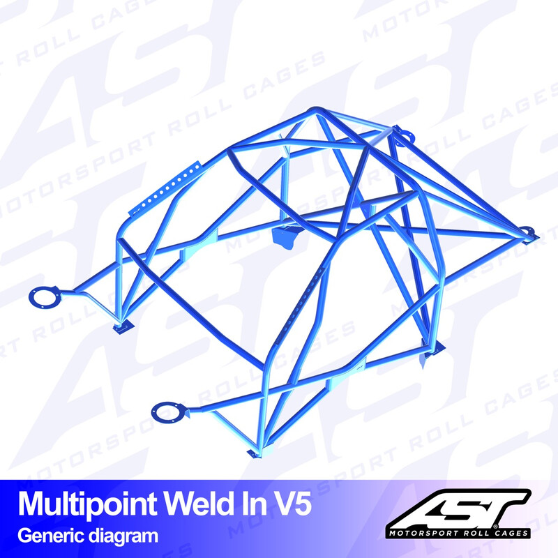 AST Rollcages V5 Weld-In 10-Point Roll Cage for Toyota Yaris GR - FIA