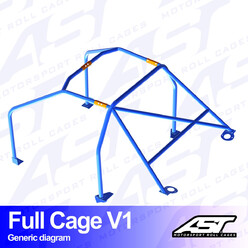 AST Rollcages V1 Bolt-In 6-Point Roll Cage for Fiat Punto