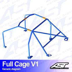 AST Rollcages V1 Bolt-In 6-Point Roll Cage for Opel Manta B