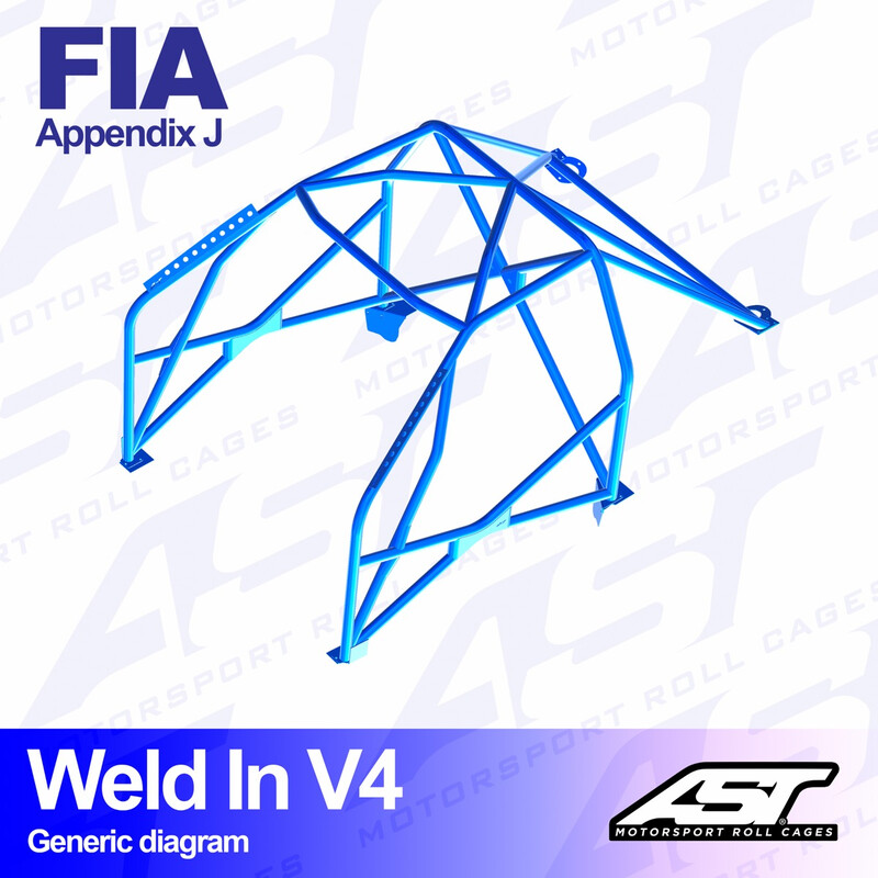 AST Rollcages V4 Weld-In 8-Point Roll Cage for BMW 3-Series E90 (Sedan) - FIA