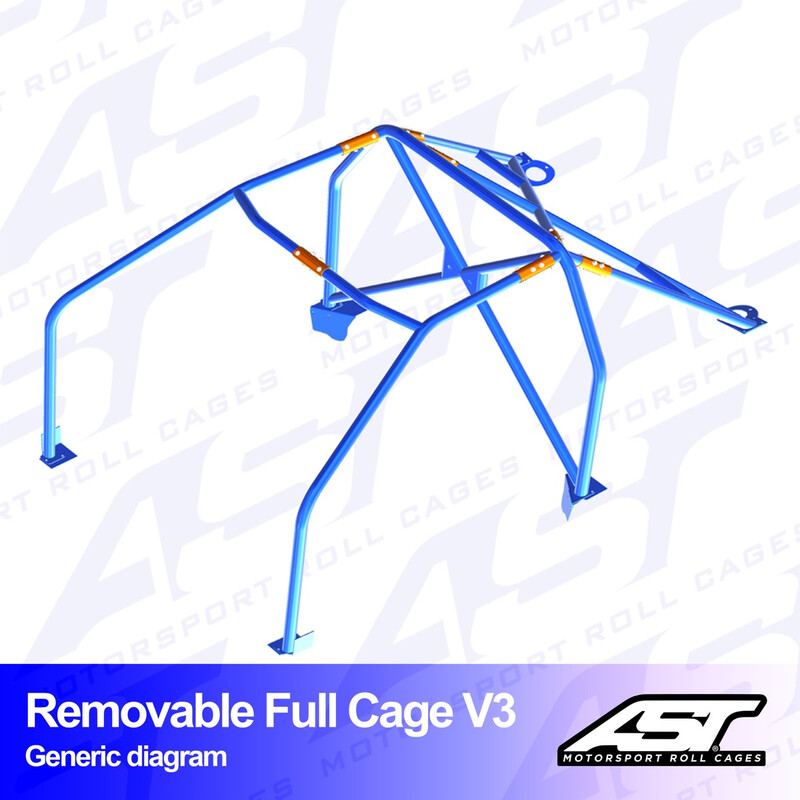 Order Your AST Rollcages V3 Removable Bolt-In 6-Point Roll
