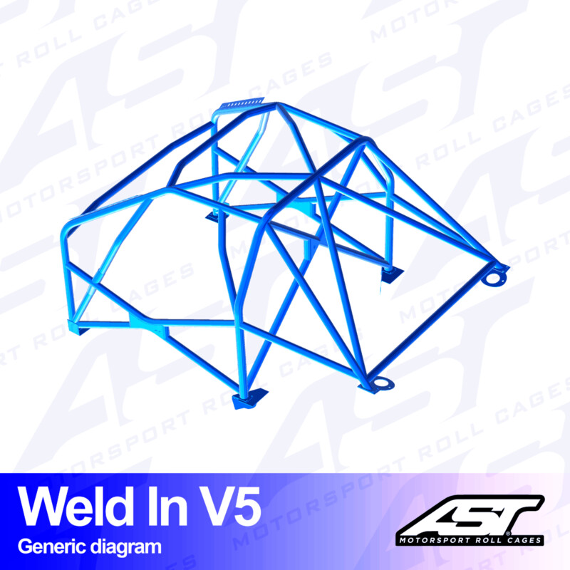 AST Rollcages V5 Weld-In 8-Point Roll Cage for Honda S2000