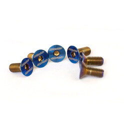 Pack of 6 Titanium Countersunk Head Screws for Steering Wheels