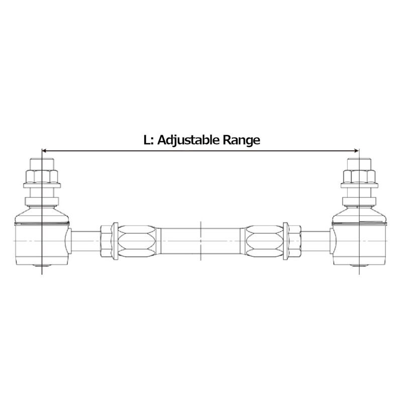 Tein Adjustable Sway Bar Link Rod Set | M10 & M12