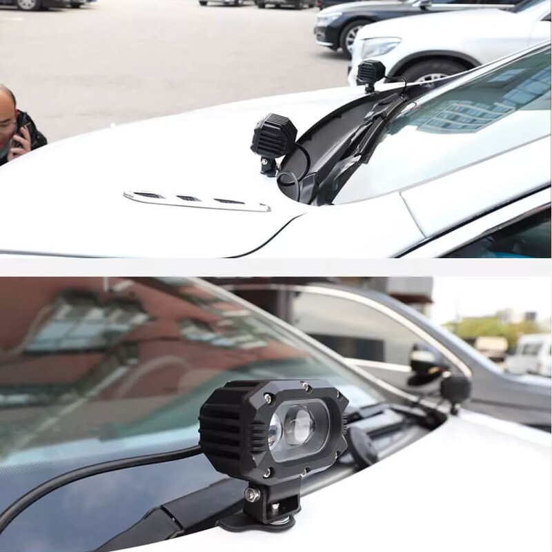 Hood Mounting Brackets for LED Lights (pair)