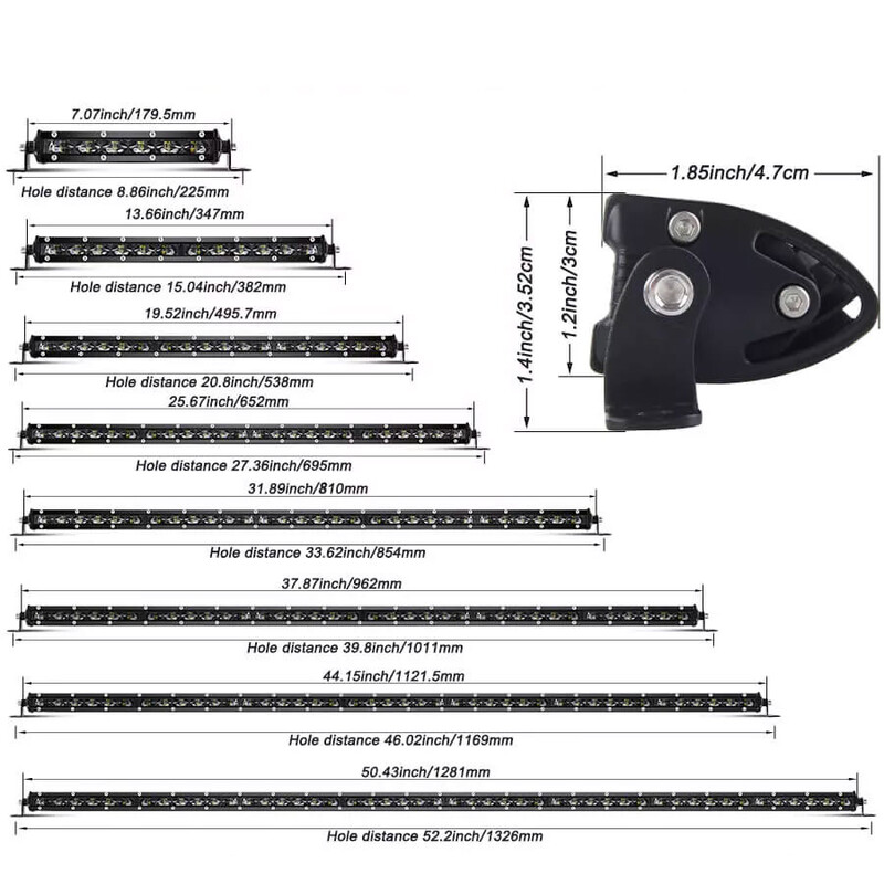 Super Slim 6D LED Light Bar