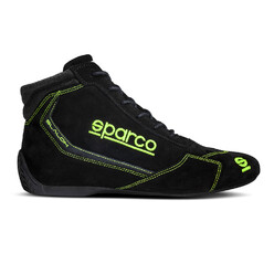 Sparco Slalom Shoes - Black & Green (FIA)