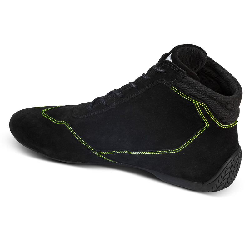 Sparco Slalom Shoes - Black & Green (FIA)