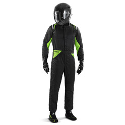 Sparco Sprint Racing Suit, Black & Green (FIA 8856-2018)