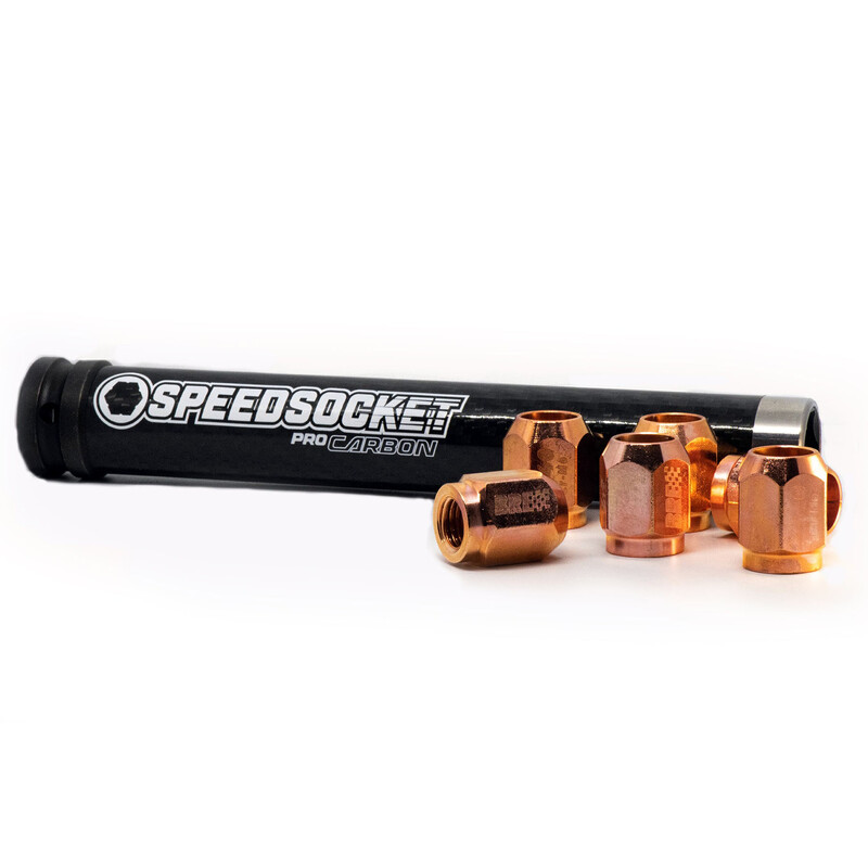 Set of 20 SpeedSocket Extended Copper Wheel Nuts - M14x1.50 (Conical)