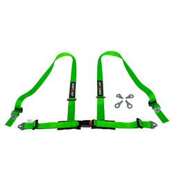 DriftShop 4 Point Harness 2" - Green - Road Approved