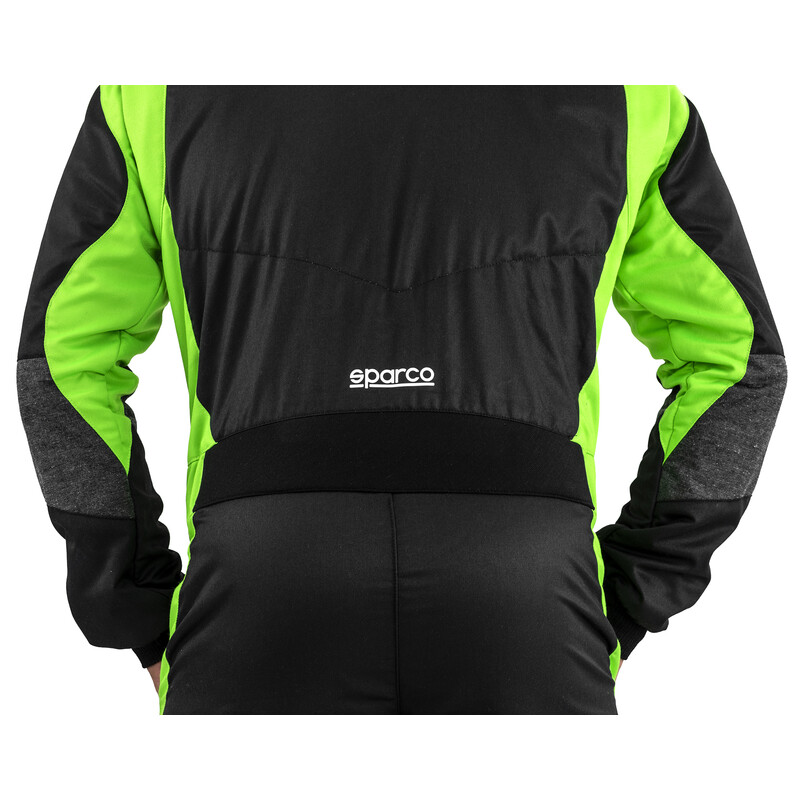 Sparco Futura Eco-Friendly Racing Suit, Black & Green (FIA 8856-2018)
