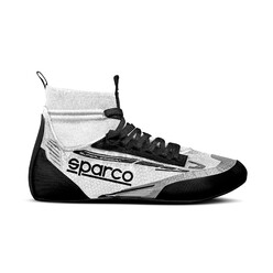 Sparco Superleggera Racing Shoes, White & Black (FIA)