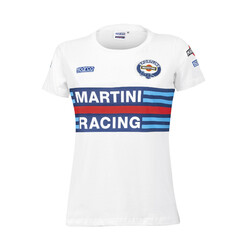 Sparco Martini Racing T-Shirt Replica Lady, White