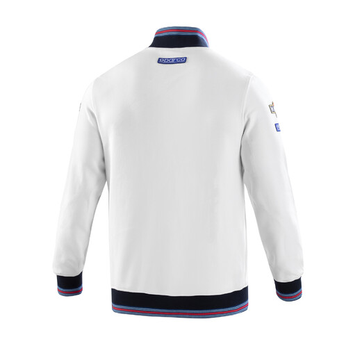 Sparco Martini Racing Full Zip Sweatshirt, White