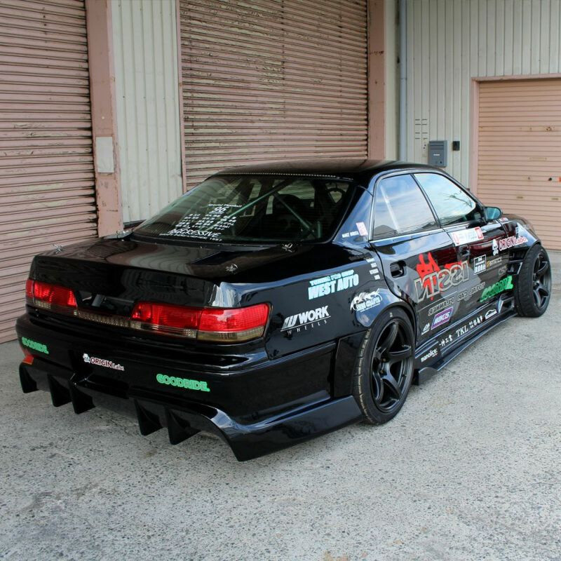 Origin Labo +75mm Rear Fenders for Toyota Mark II JZX100 (with door add-ons)