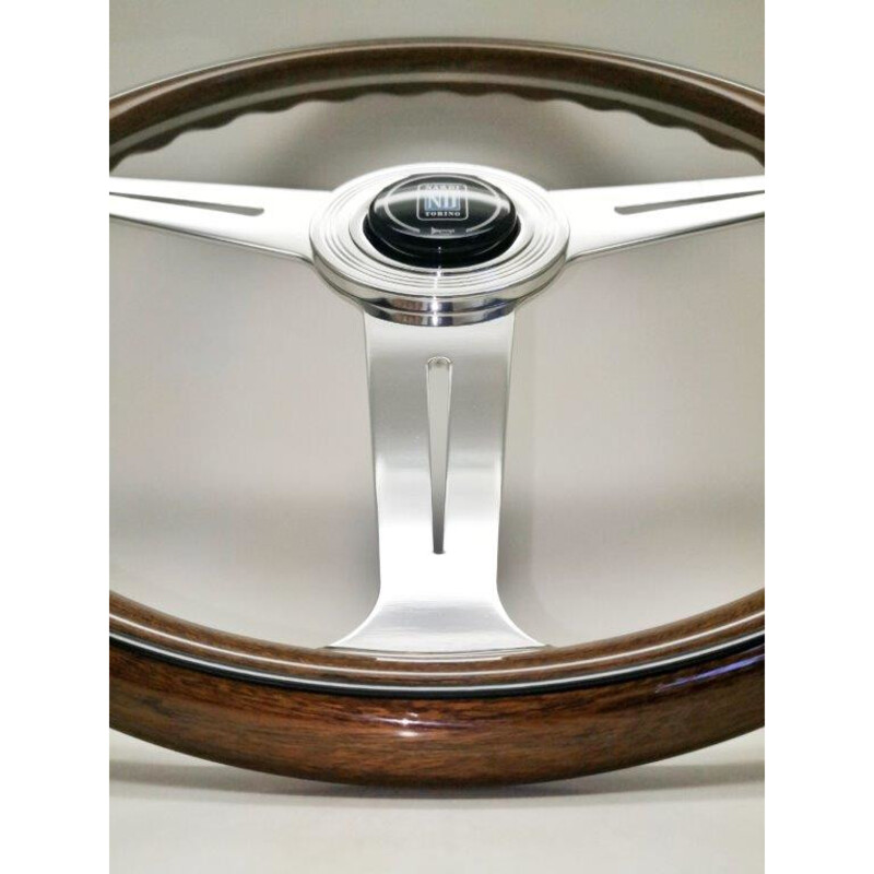 Nardi Classic ND36 Steering Wheel, Wood, Chrome Spokes