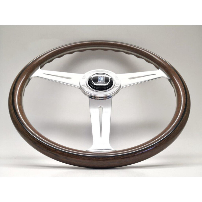 Nardi Classic ND36 Steering Wheel, Wood, Chrome Spokes