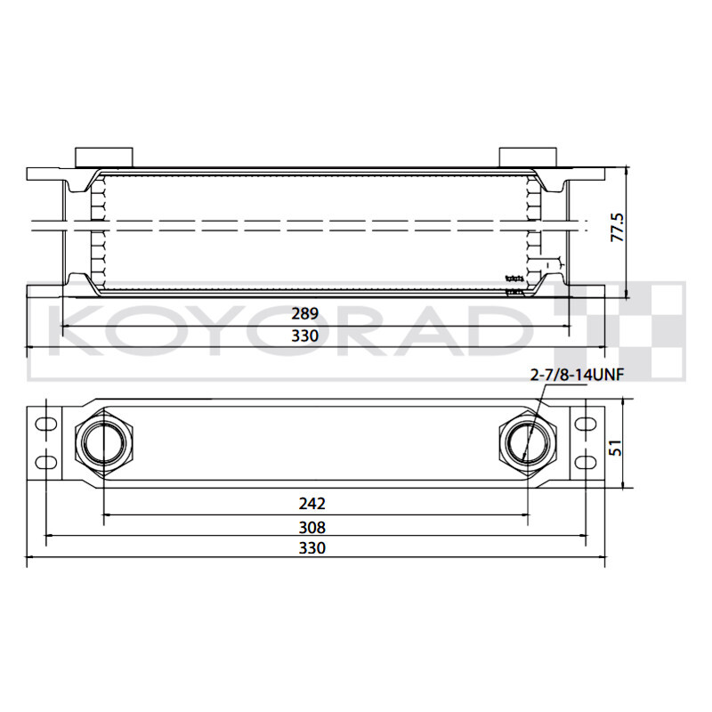 Koyorad\u002010\u0020Row\u0020Universal\u0020Oil\u0020Cooler