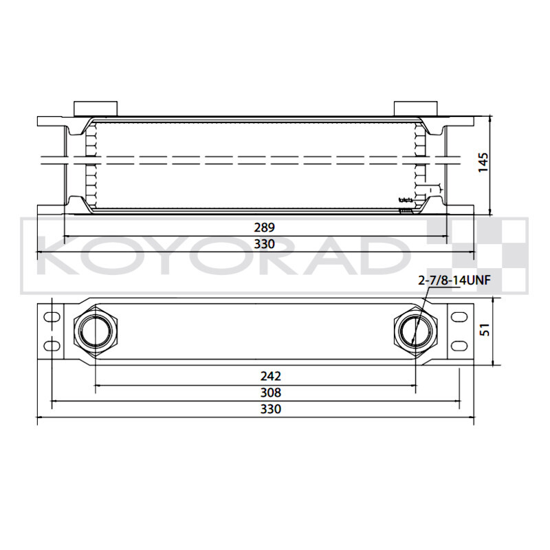 Koyorad 19 Row Universal Oil Cooler