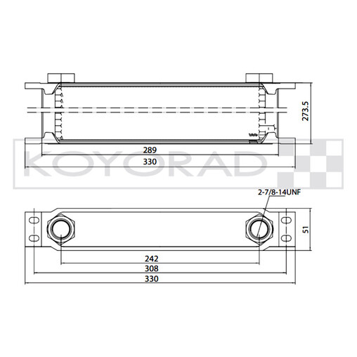 Koyorad 35 Row Universal Oil Cooler