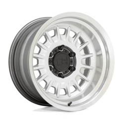 Black Rhino Aliso 16x8 6x139.7 ET0, Silver, Mirror Cut Face & Lip