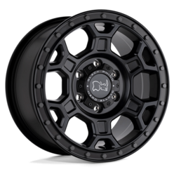 Black Rhino Midhill 16x8 5x160 ET45, Flat Black