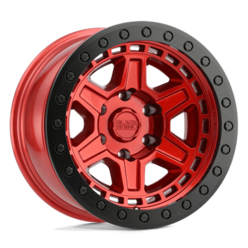 Black Rhino Reno 17x9 5x127 ET0, Candy Red, Black Ring & Bolts