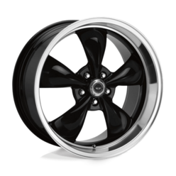 American Racing AR105 Torq Thrust M 17x7 5x114.3 ET00, Gloss Black, Machined Lip