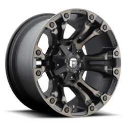 Fuel D569 Vapor 17x9 5x114.3/127 ET01, Flat Black Double Dark Tint