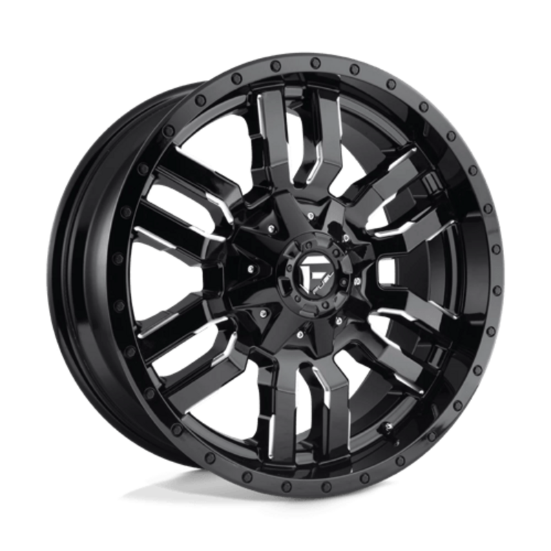 Fuel D595 Sledge 22x10 6x135/139.7 ET-18, Gloss Black Milled