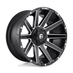 Fuel D616 Contra 18x9 6x135/139.7 ET01, Flat Black, Gloss Lip