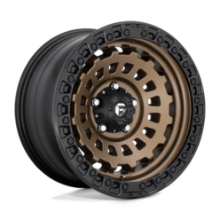 Fuel D634 Zephyr 17x9 5x127 ET-12, Flat Bronze, Black Ring