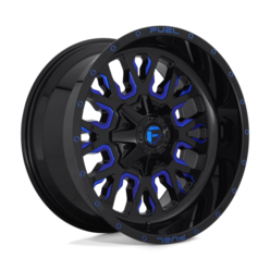 Fuel D645 Stroke 18x9 6x135/139.7 ET20, Gloss Black & Blue