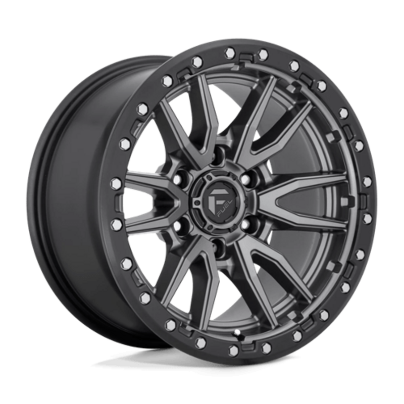 Fuel D680 Rebel 17x9 6x135 ET01, Flat Gunmetal, Black Ring