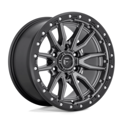 Fuel D680 Rebel 18x9 5x127 ET01, Flat Gunmetal, Black Ring