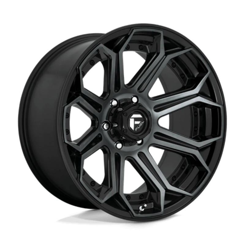 Fuel D704 Siege 20x10 6x139.7 ET-18, Gloss Machined Double Dark Tint