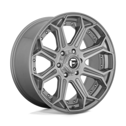 Fuel D705 Siege 20x9 6x135 ET20, Brushed Gunmetal Tinted Clear
