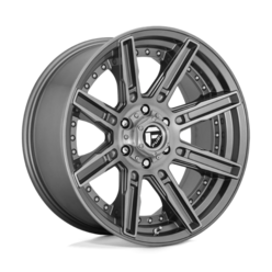 Fuel D710 Rogue Platinum 20x10 6x139.7 ET-18, Brushed Gunmetal Tinted Clear