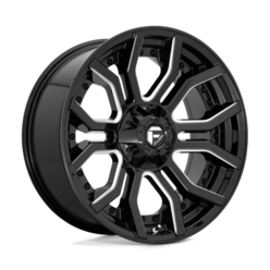 Fuel D711 Rage 20x9 5x127/139.7 ET01, Gloss Black Milled