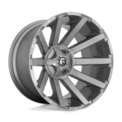 Fuel D714 Contra Platinum 20x10 8x165.1 ET-18, Brushed Gunmetal Tinted Clear