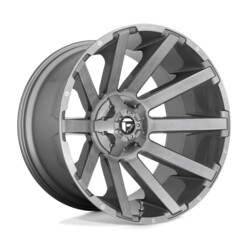 Fuel D714 Contra Platinum 20x9 6x135/139.7 ET02, Brushed Gunmetal Tinted Clear